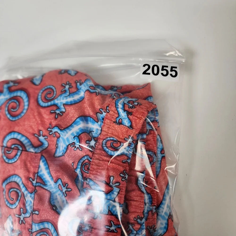 Vineyard Vines Chappy Swim Trunks Men's XXL Lizard Print Lined Drawstring